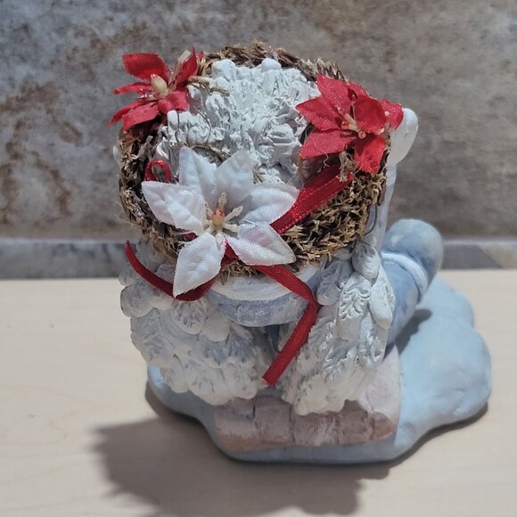 Dreamsicles Christmas Stocking Holder Toboggan Kristin 1994 Sleigh Ride Angel Bu - Picture 2 of 10